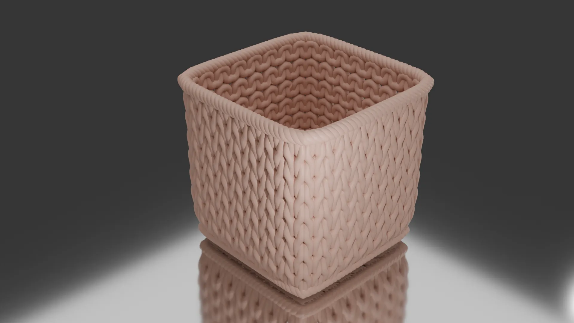 Giỏ đan đơn giản cho trang trí nội thất