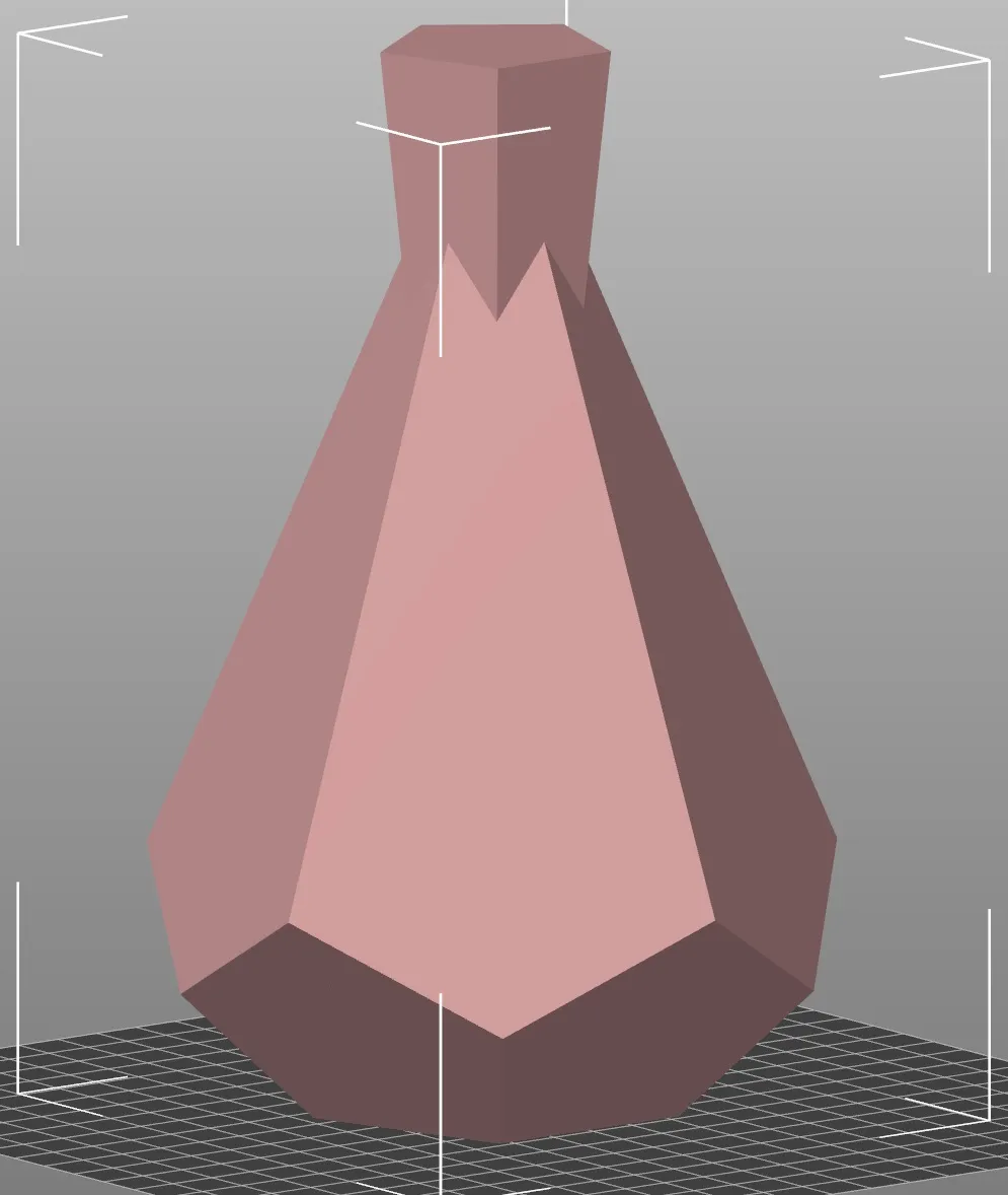 Bình hoa hình kim cương hiện đại và phong cách