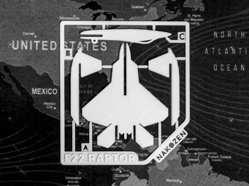 Mô hình thẻ F22 Raptor cho quà tặng Giáng sinh