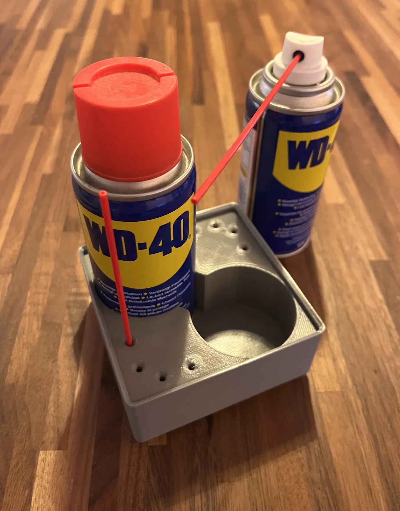 Khay Gridfinity cho hai bình xịt WD40 100ml