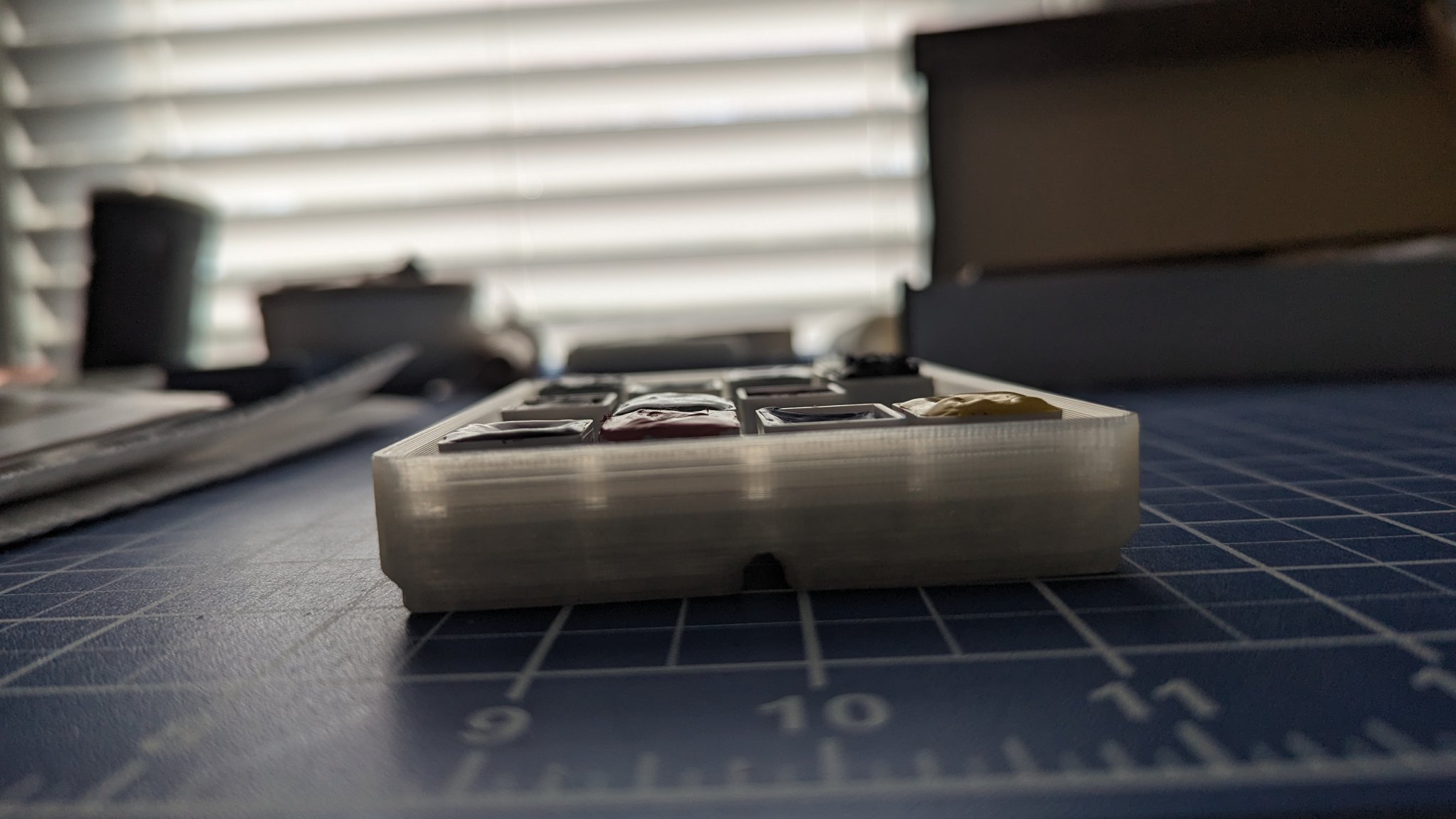 Khay đựng màu nước Gridfinity nửa viên 2x3