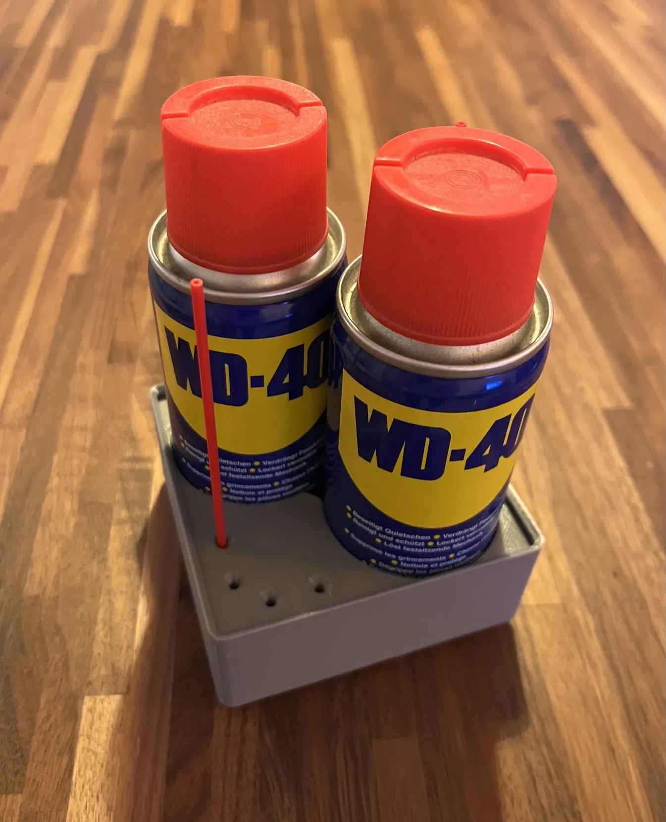 Khay Gridfinity cho hai bình xịt WD40 100ml