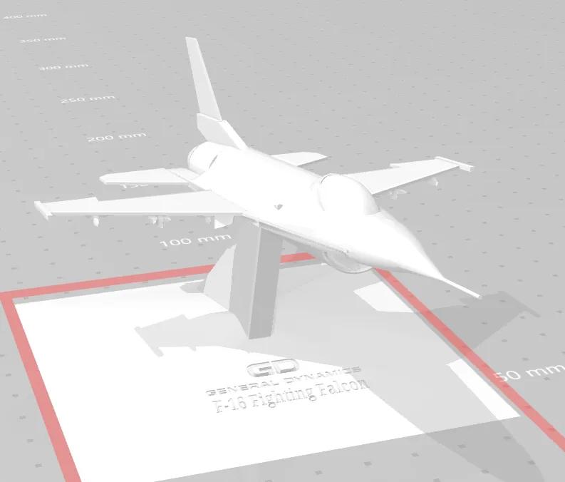 Mô hình máy bay chiến đấu F-16 chi tiết và chính xác