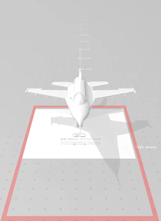 Mô hình máy bay chiến đấu F-16 chi tiết và chính xác