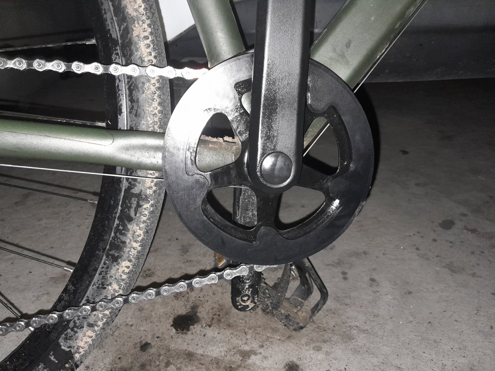 Bộ bảo vệ xích xe đạp 38 răng (Decalthlon Van Rysel)