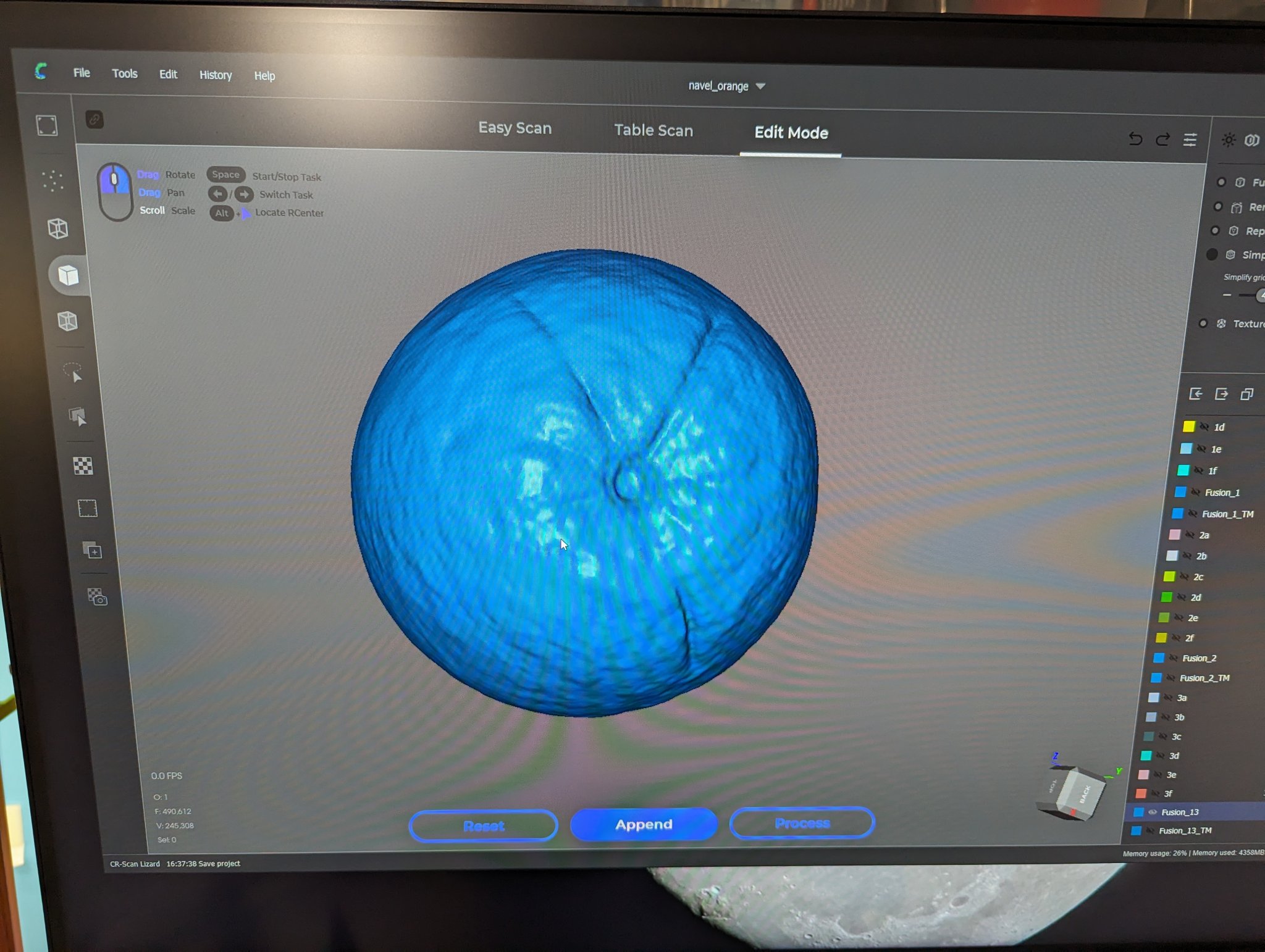 Cam navel in 3D với màu sắc tự nhiên