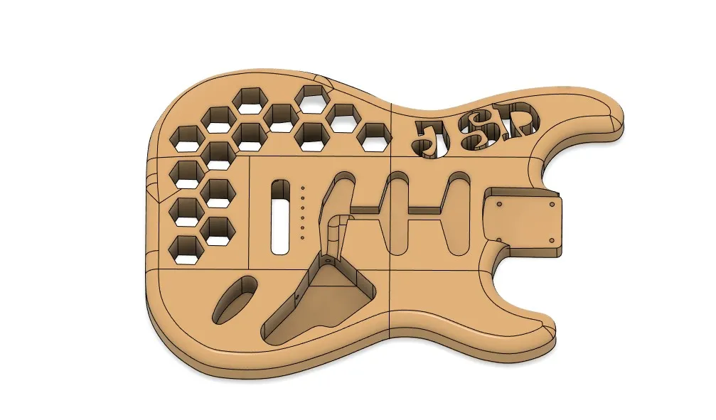 Thân đàn guitar Stratocaster Hex in 3D cho MK3/MK4