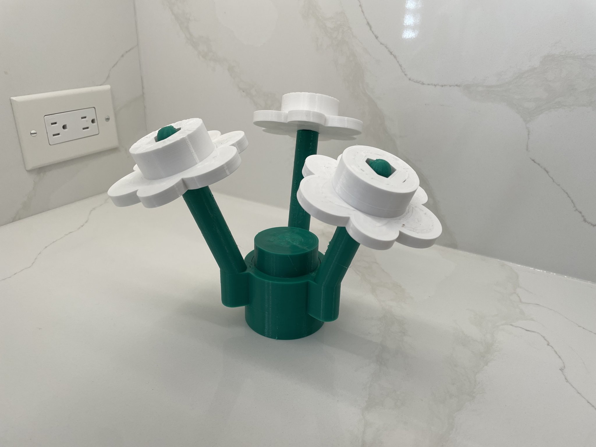 Hoa xây bằng gạch cho văn phòng và vườn