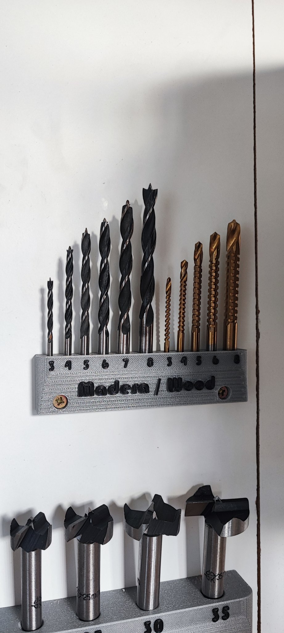 Giá đỡ mũi khoan gỗ với kích thước thông dụng