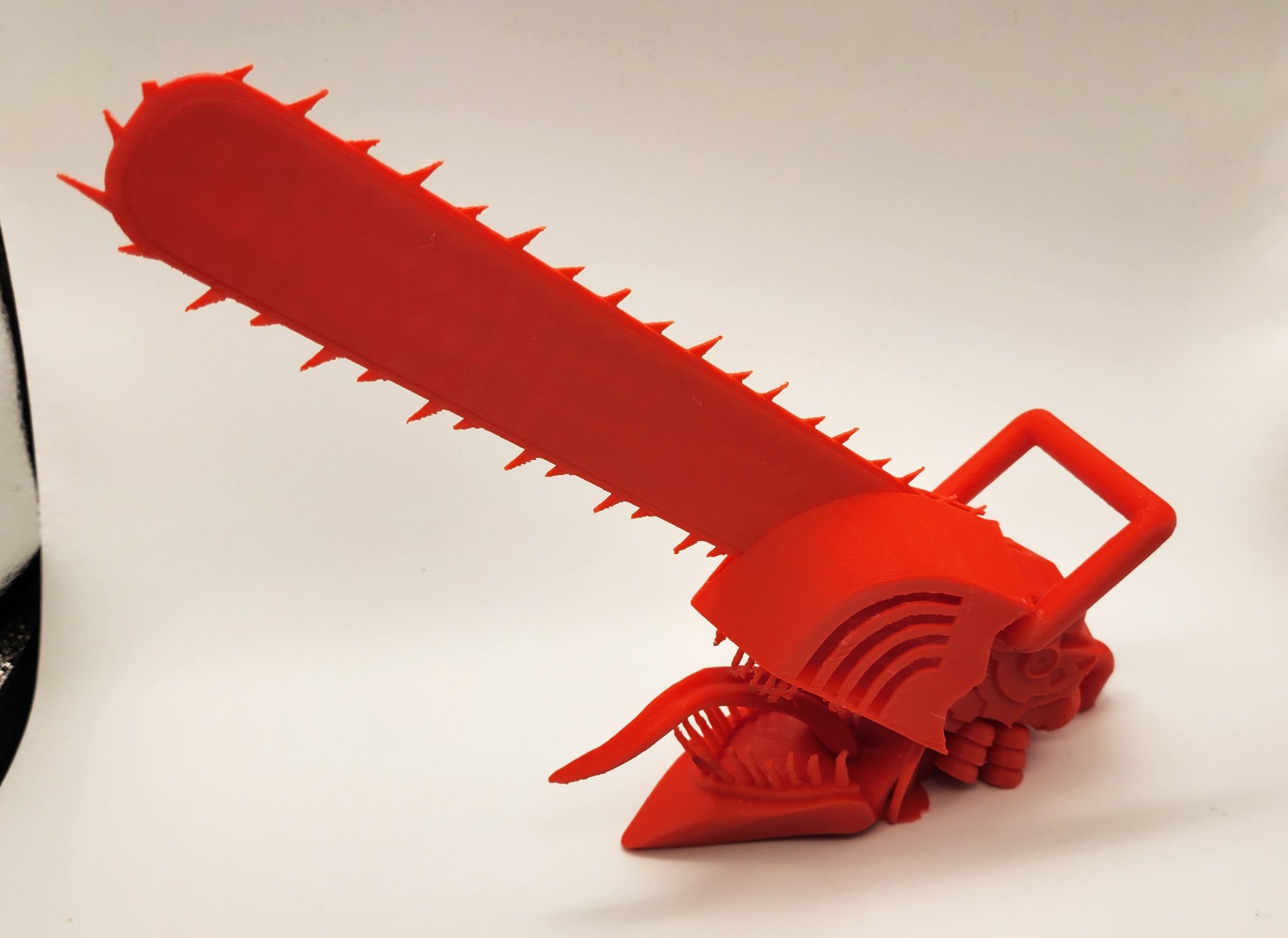 Đầu nhân vật Chainsaw Man trong phong cách anime