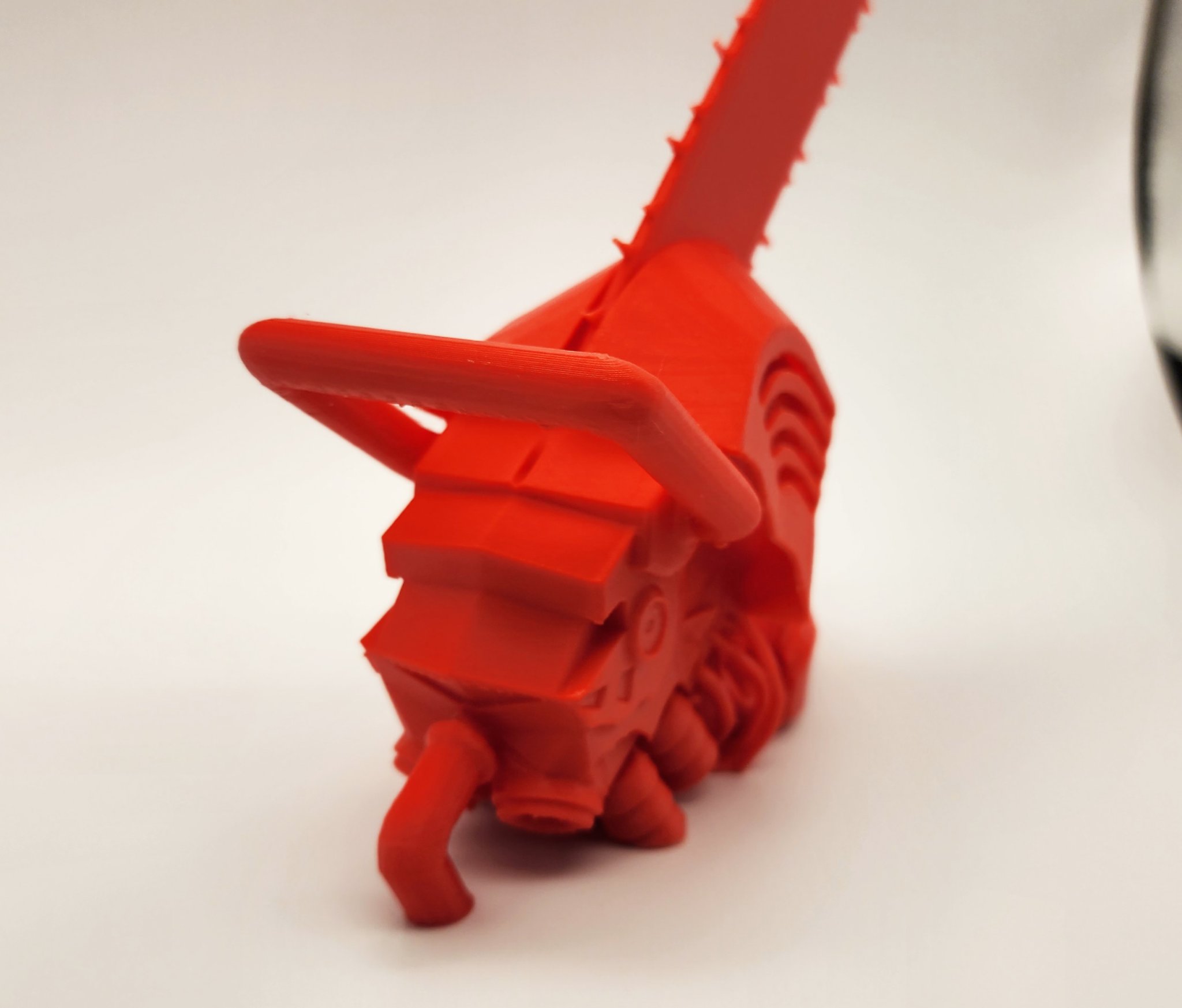 Đầu nhân vật Chainsaw Man trong phong cách anime