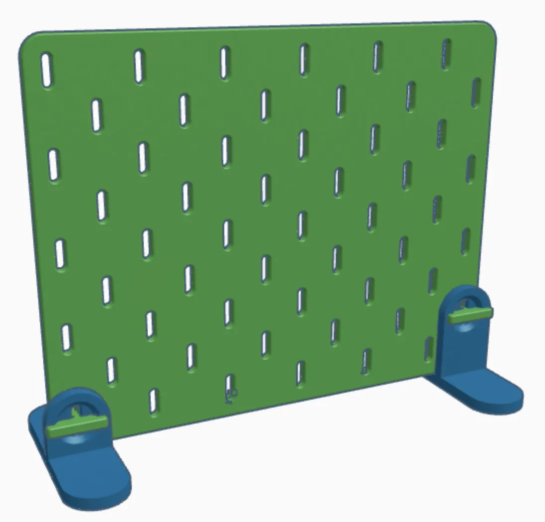 Giá đỡ đơn giản cho bảng Skadis đứng thẳng