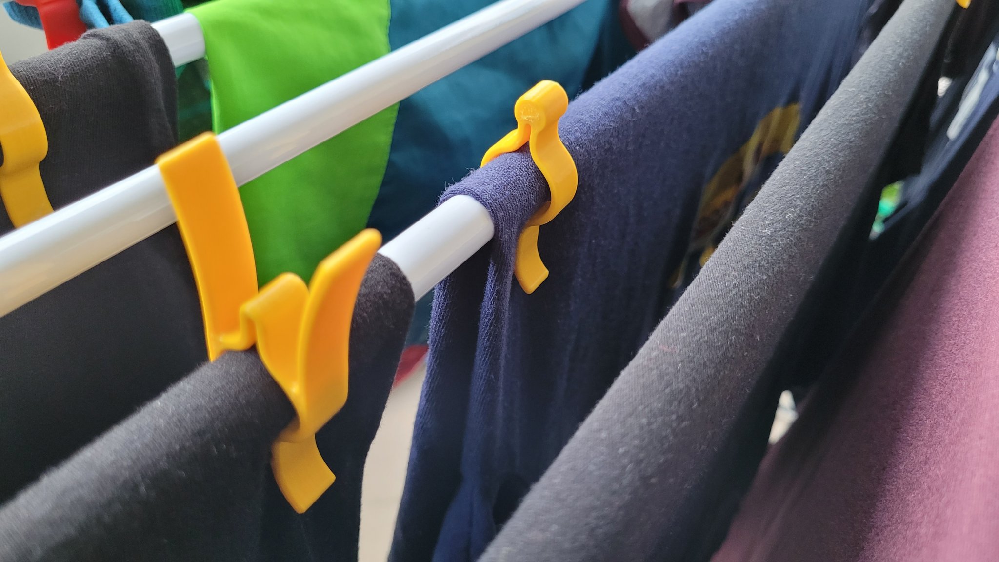 Kẹp quần áo một mảnh thiết kế cho giá phơi 3D