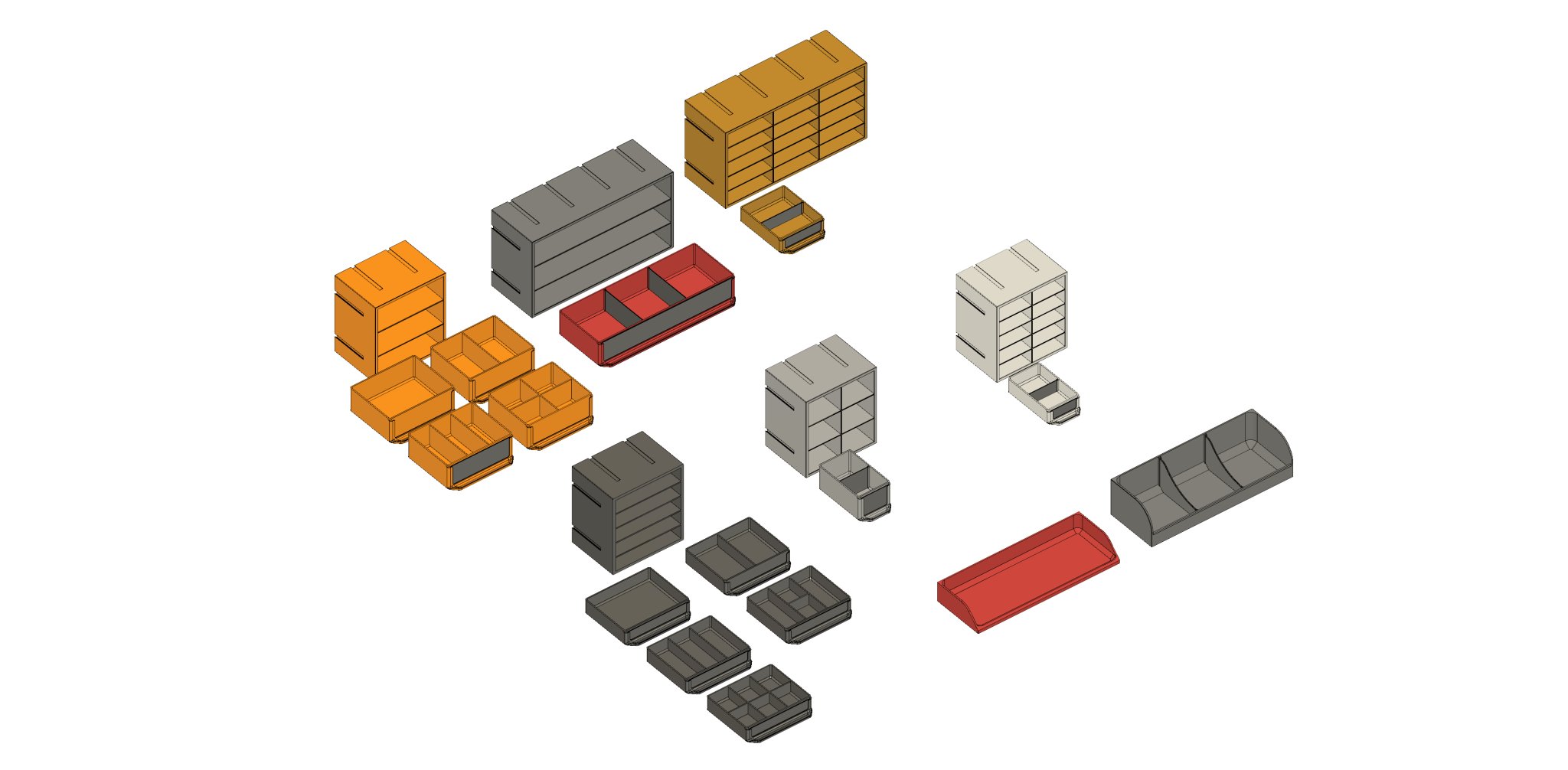 Hệ thống kệ modular cho xưởng làm đồ và lưu trữ linh kiện ...