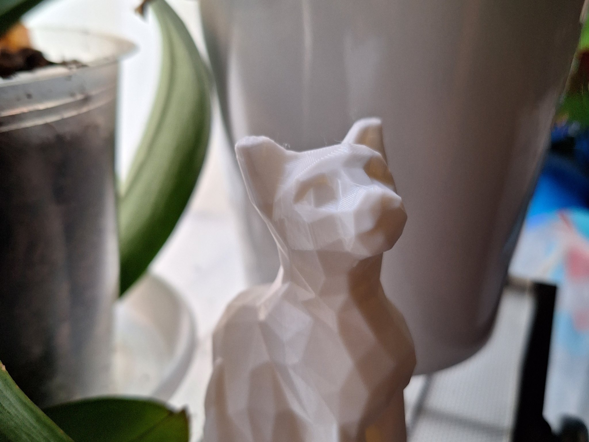 Mèo thấp poly phong cách nghệ thuật 3D