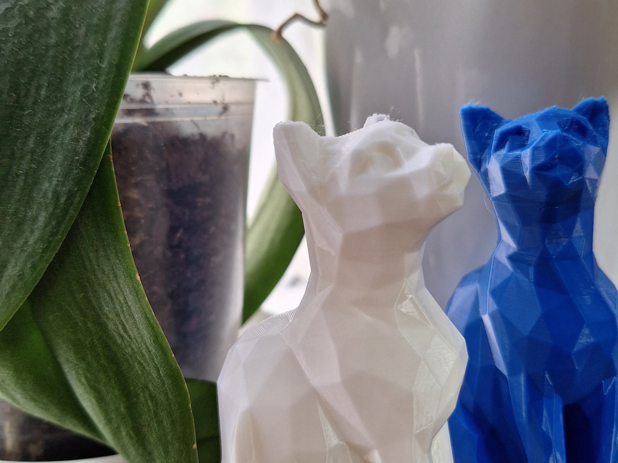 Mèo thấp poly phong cách nghệ thuật 3D