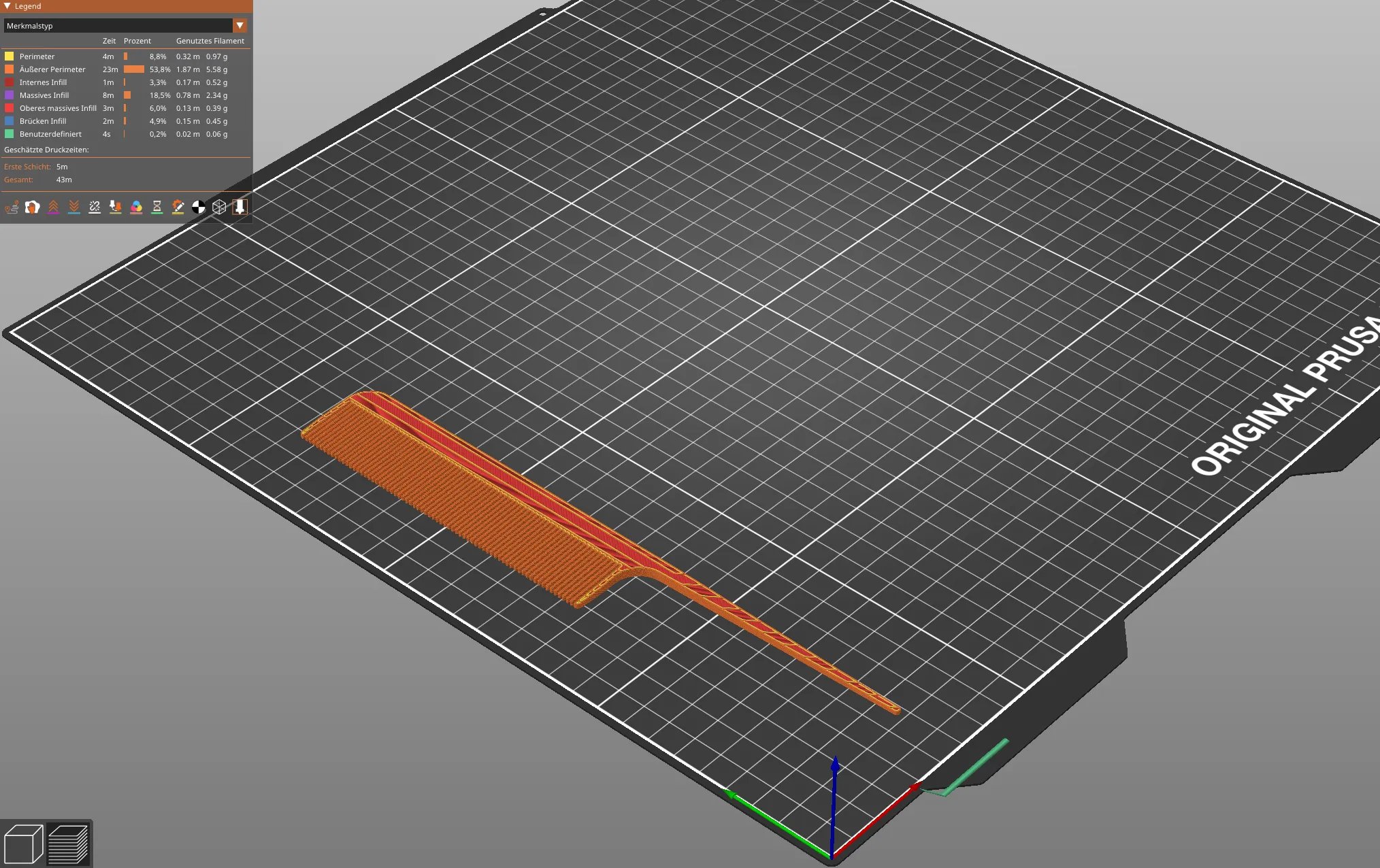 Lược chải tóc có tay cầm mảnh cho việc chia tóc