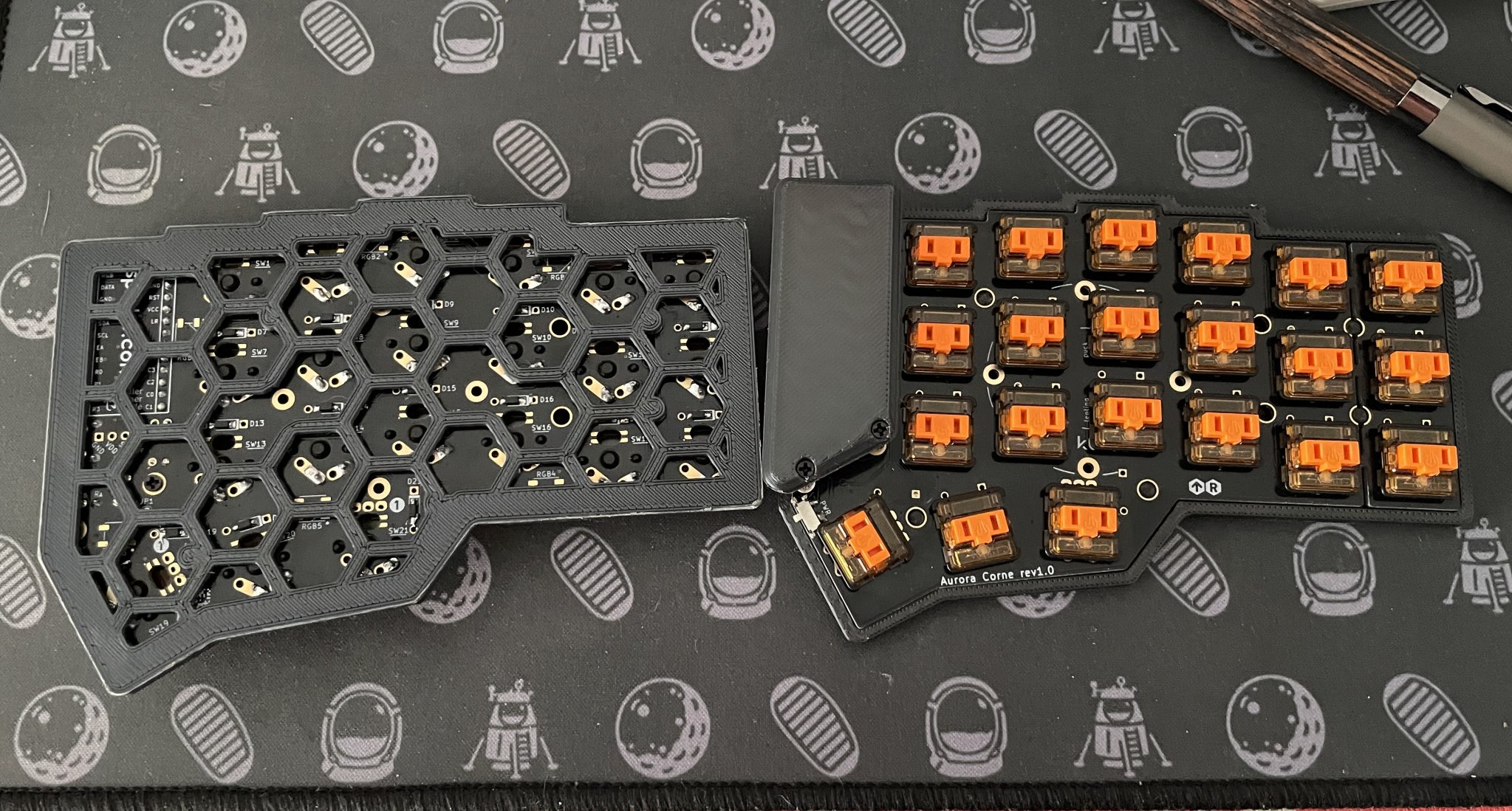 Vỏ bàn phím CRKBD siêu mỏng minimal