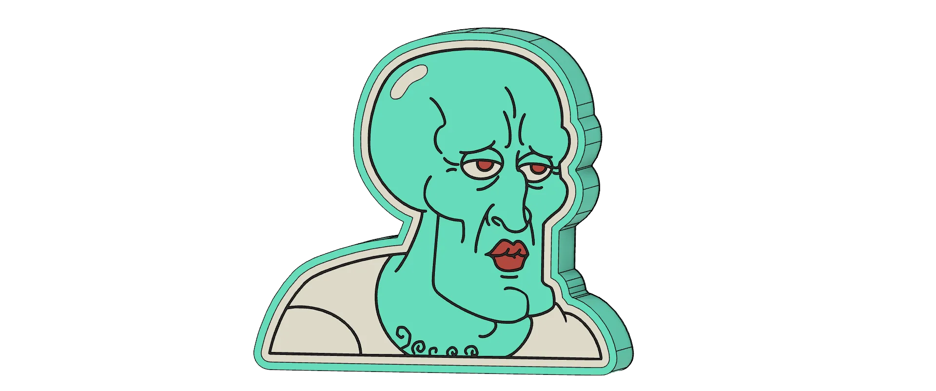 Nhân vật Squidward đẹp trai từ SpongeBob