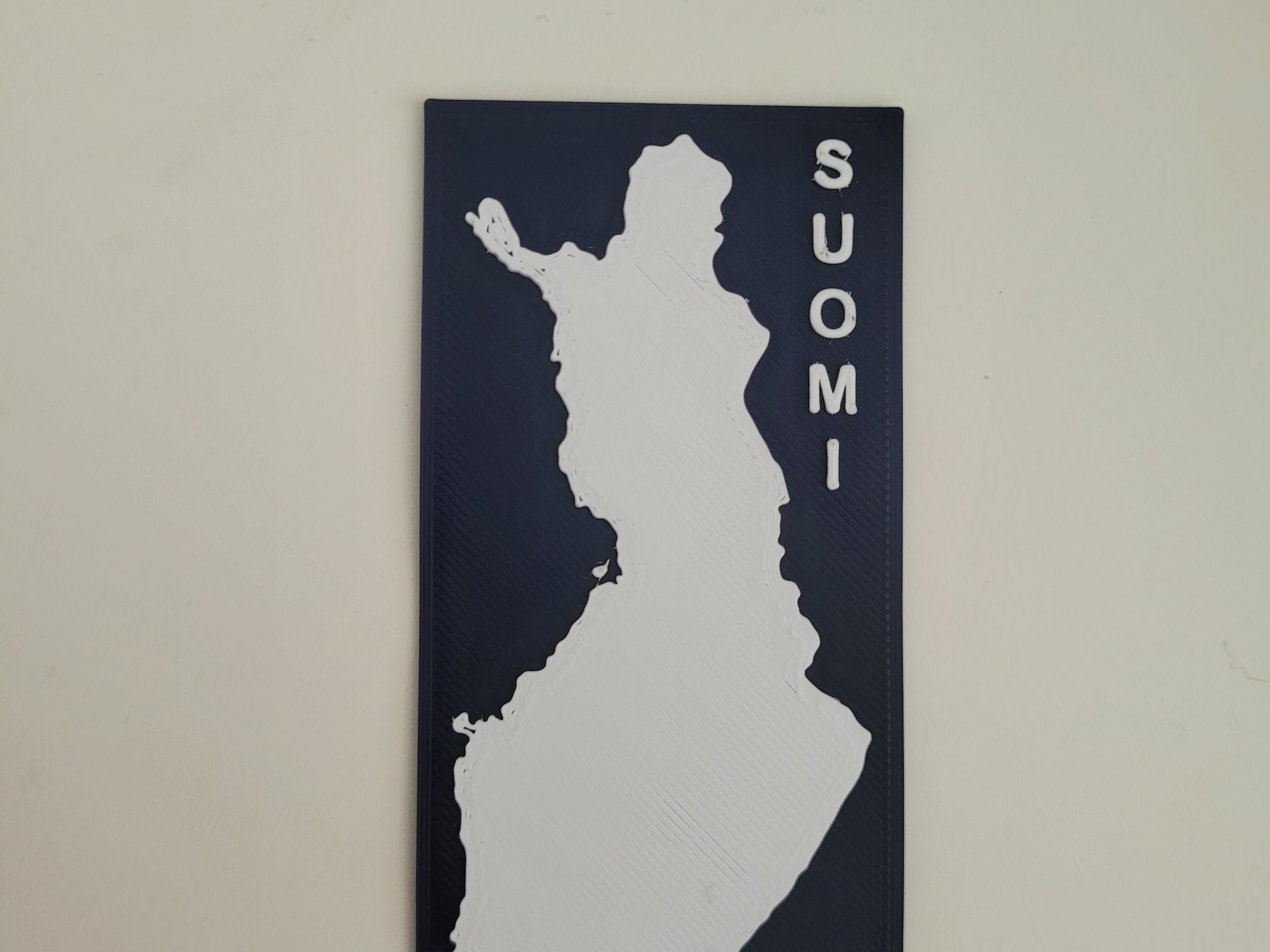 Bản đồ 2D chính xác địa lý của Phần Lan ("Suomi")