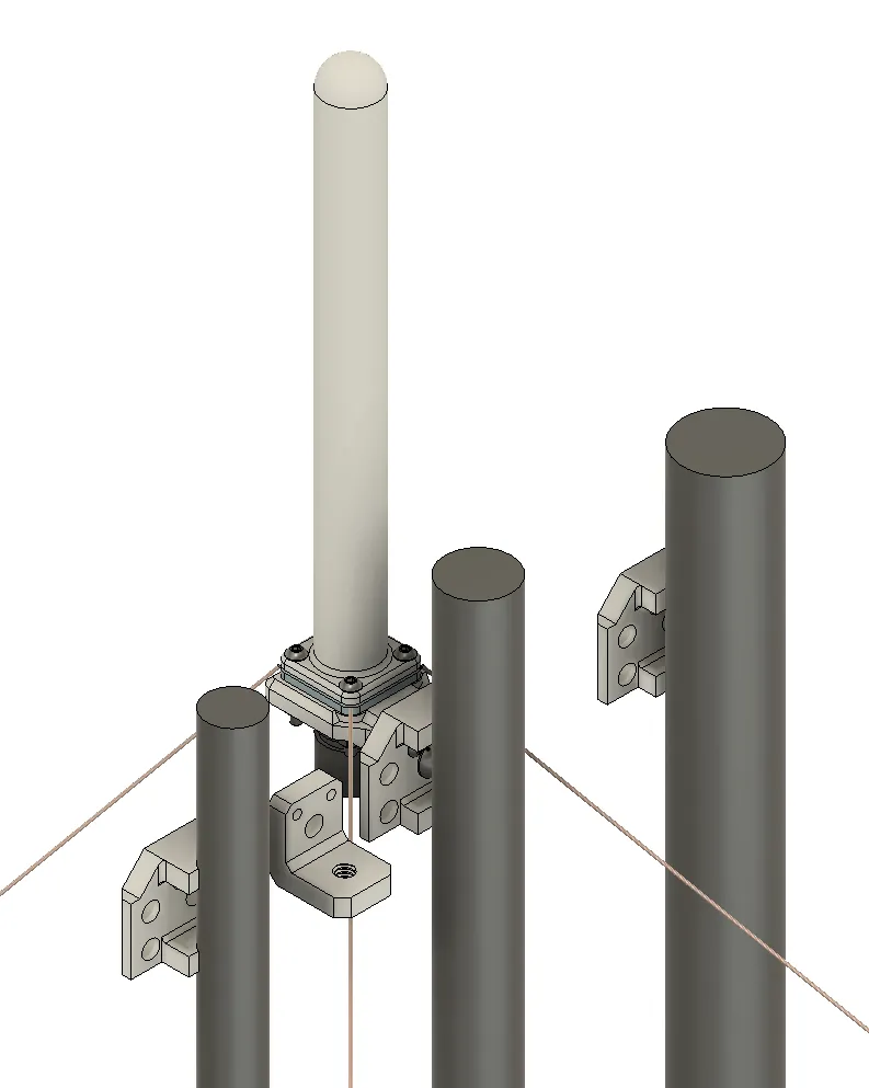 Giá đỡ chắc chắn cho ăng-ten mặt đất 1/4 sóng SO-239