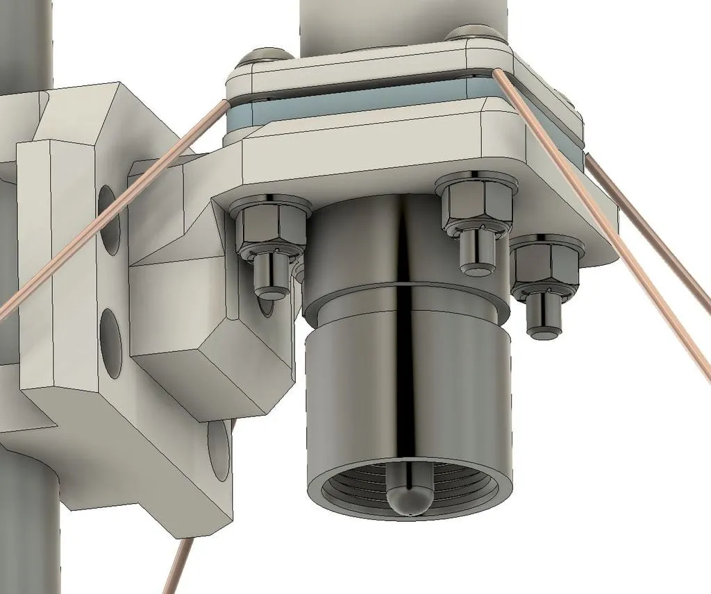 Giá đỡ chắc chắn cho ăng-ten mặt đất 1/4 sóng SO-239