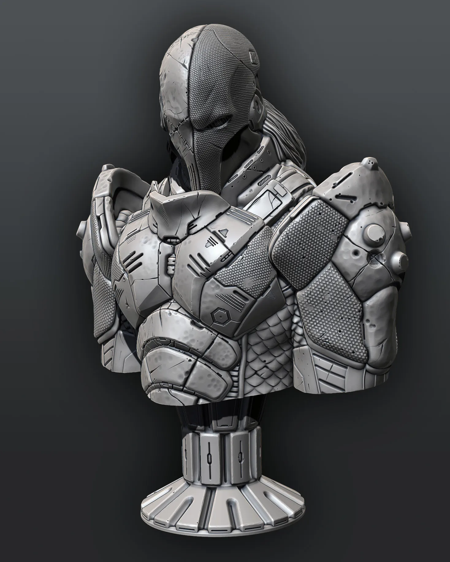 Tượng bán thân Deathstroke hỗ trợ in sẵn