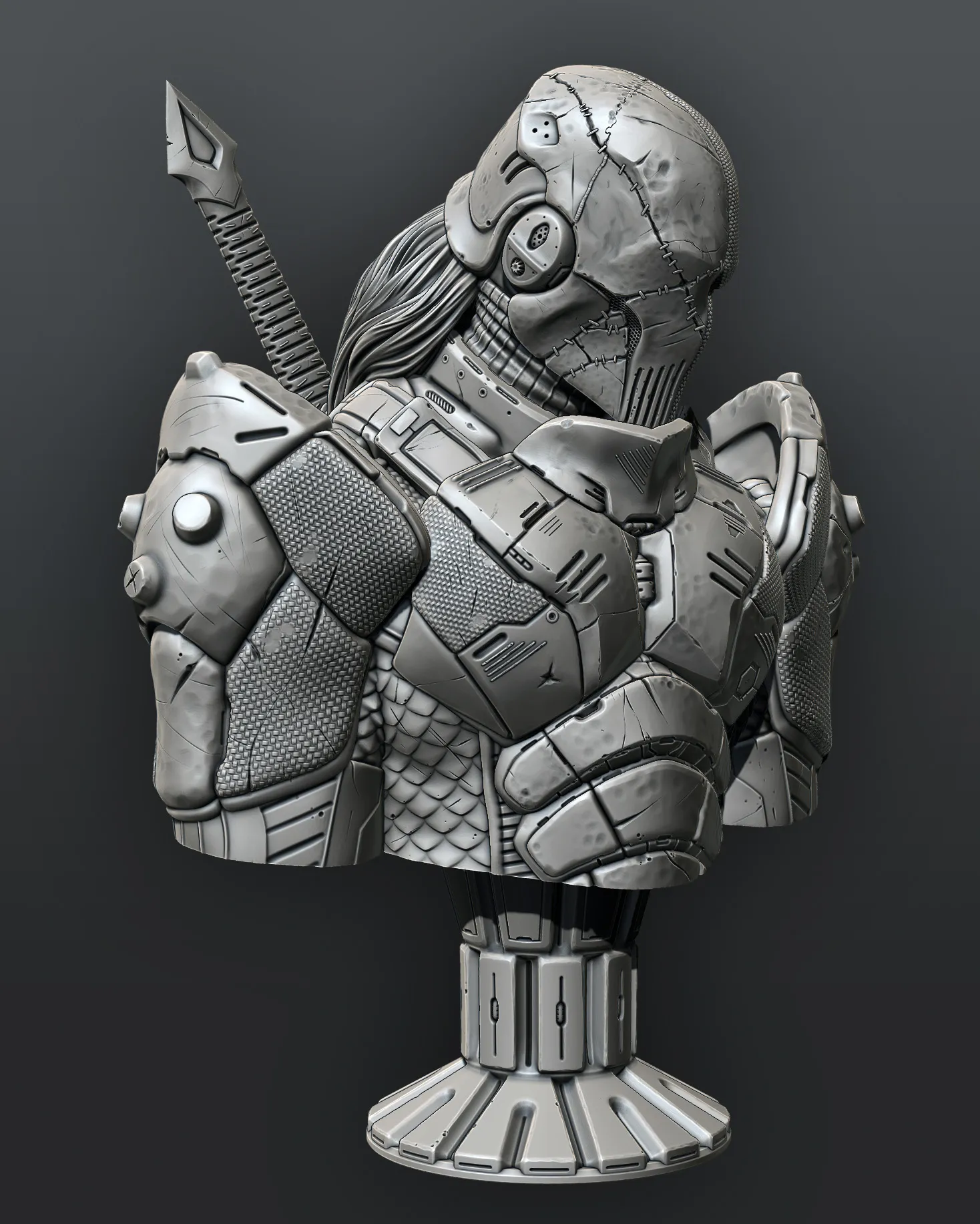 Tượng bán thân Deathstroke hỗ trợ in sẵn