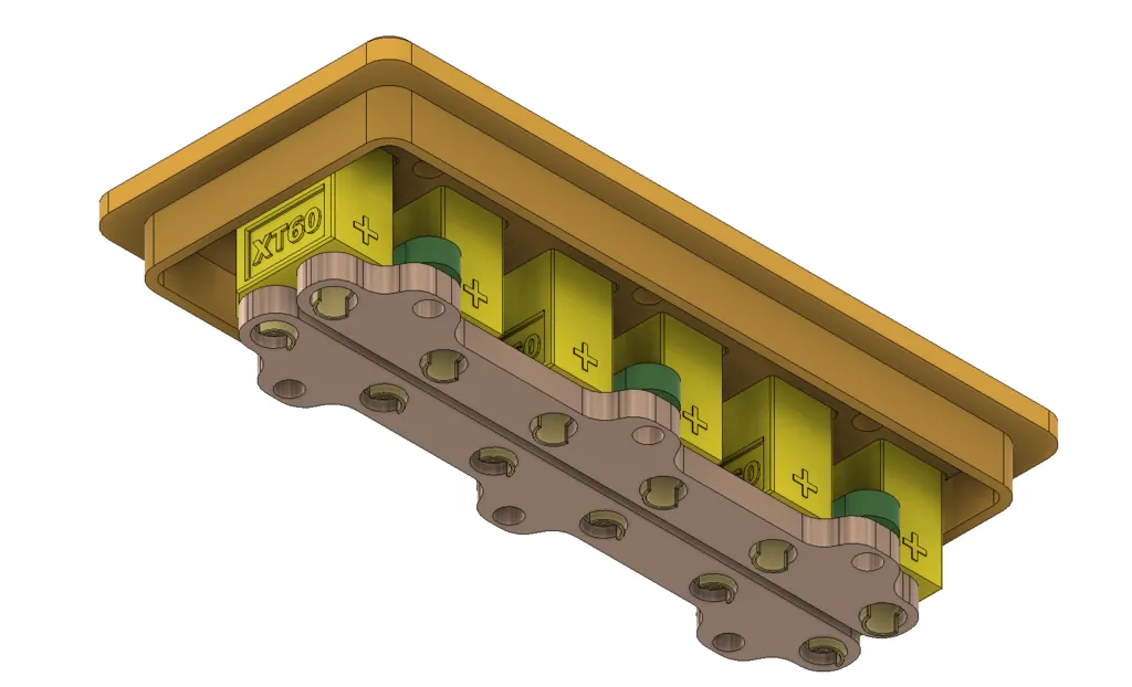 Bảng phân phối điện XT-60 với thanh đồng