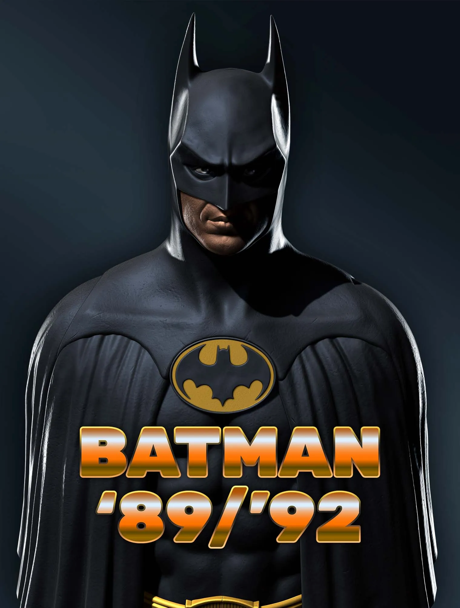 Tượng bán thân Batman Michael Keaton trong phim 1989 và 1992