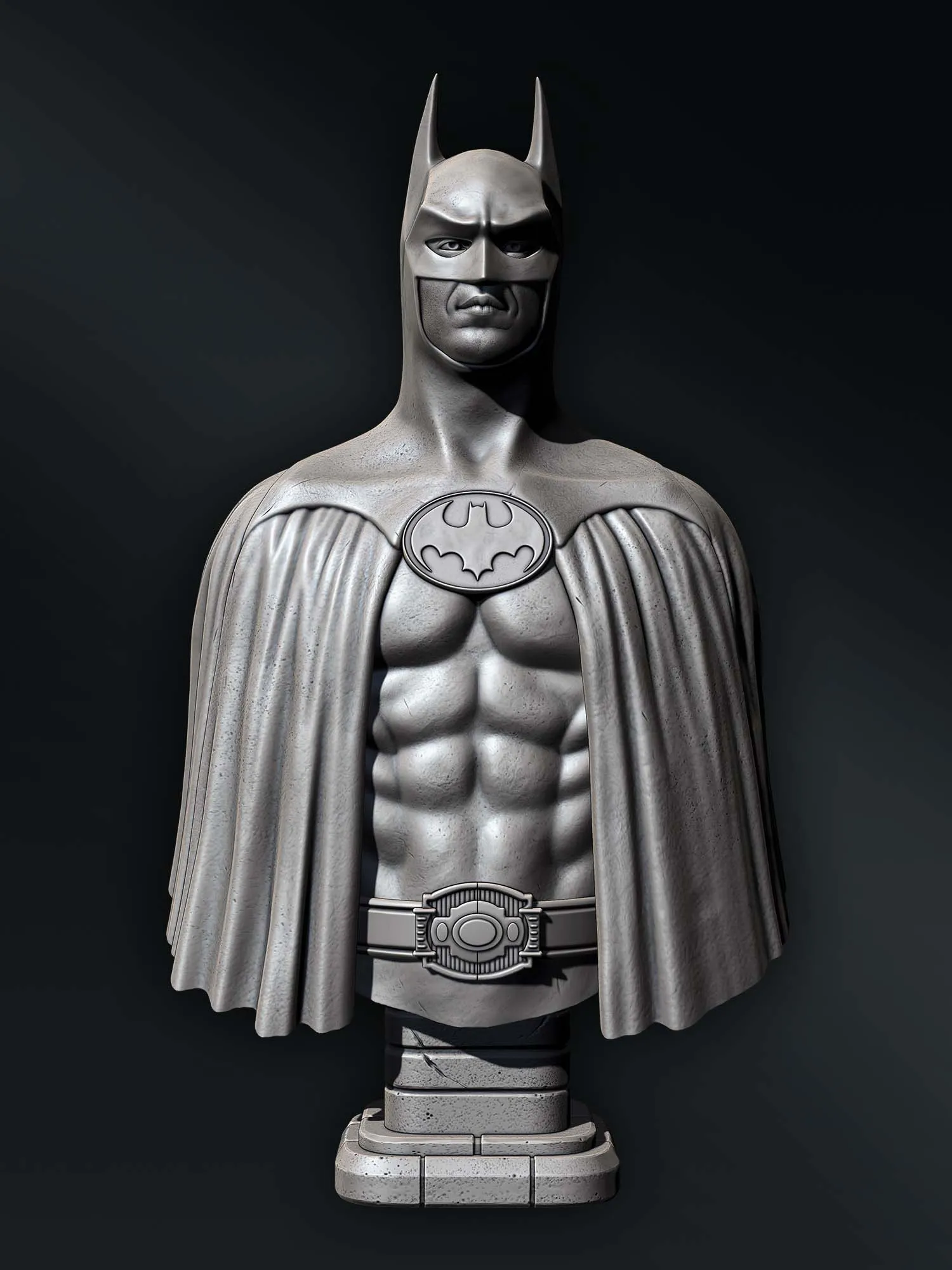 Tượng bán thân Batman Michael Keaton trong phim 1989 và 1992