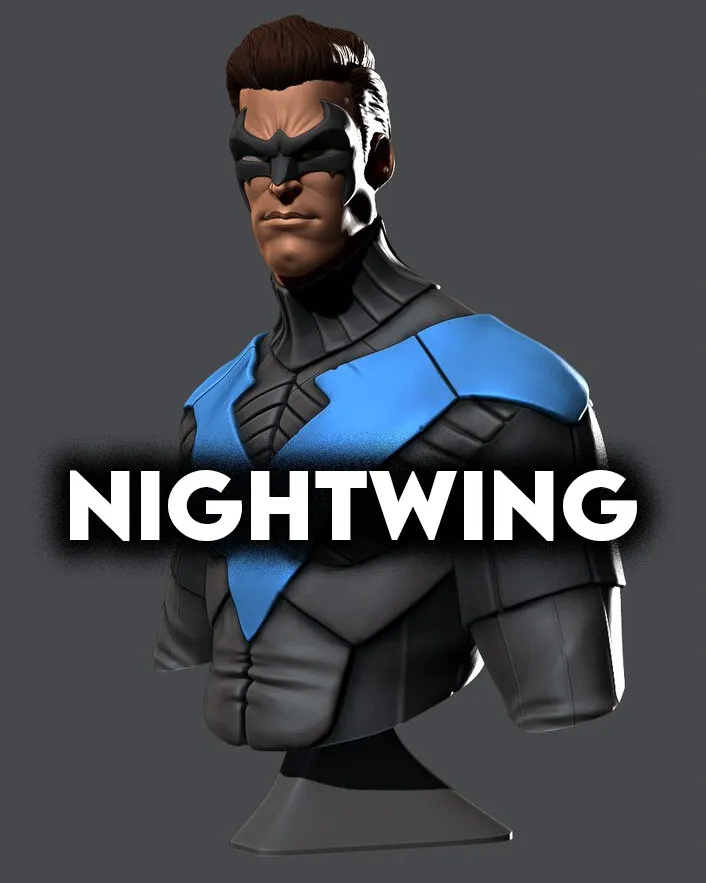 Tượng bán thân Nightwing chi tiết và độc đáo