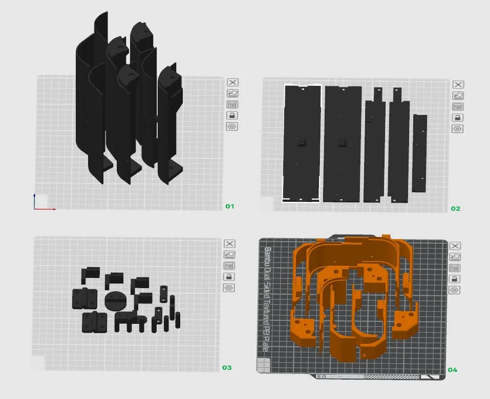 Vỏ bảo vệ máy in Bambu Lab P1P Lite với thiết kế phong cách