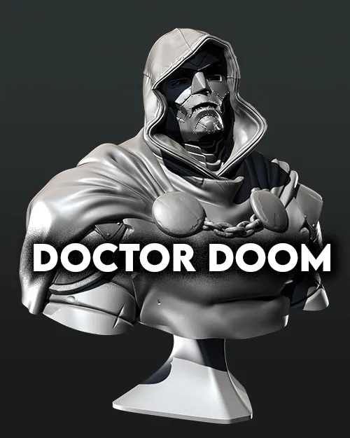 Tượng bán thân nhân vật Doctor Doom