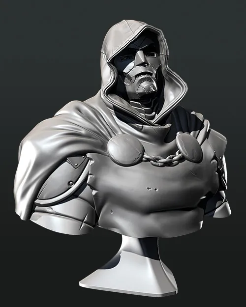 Tượng bán thân nhân vật Doctor Doom
