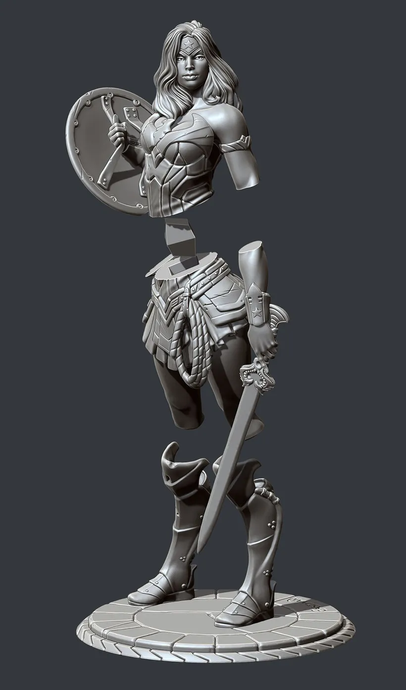 Tượng Wonder Woman chi tiết cho người hâm mộ nghệ thuật