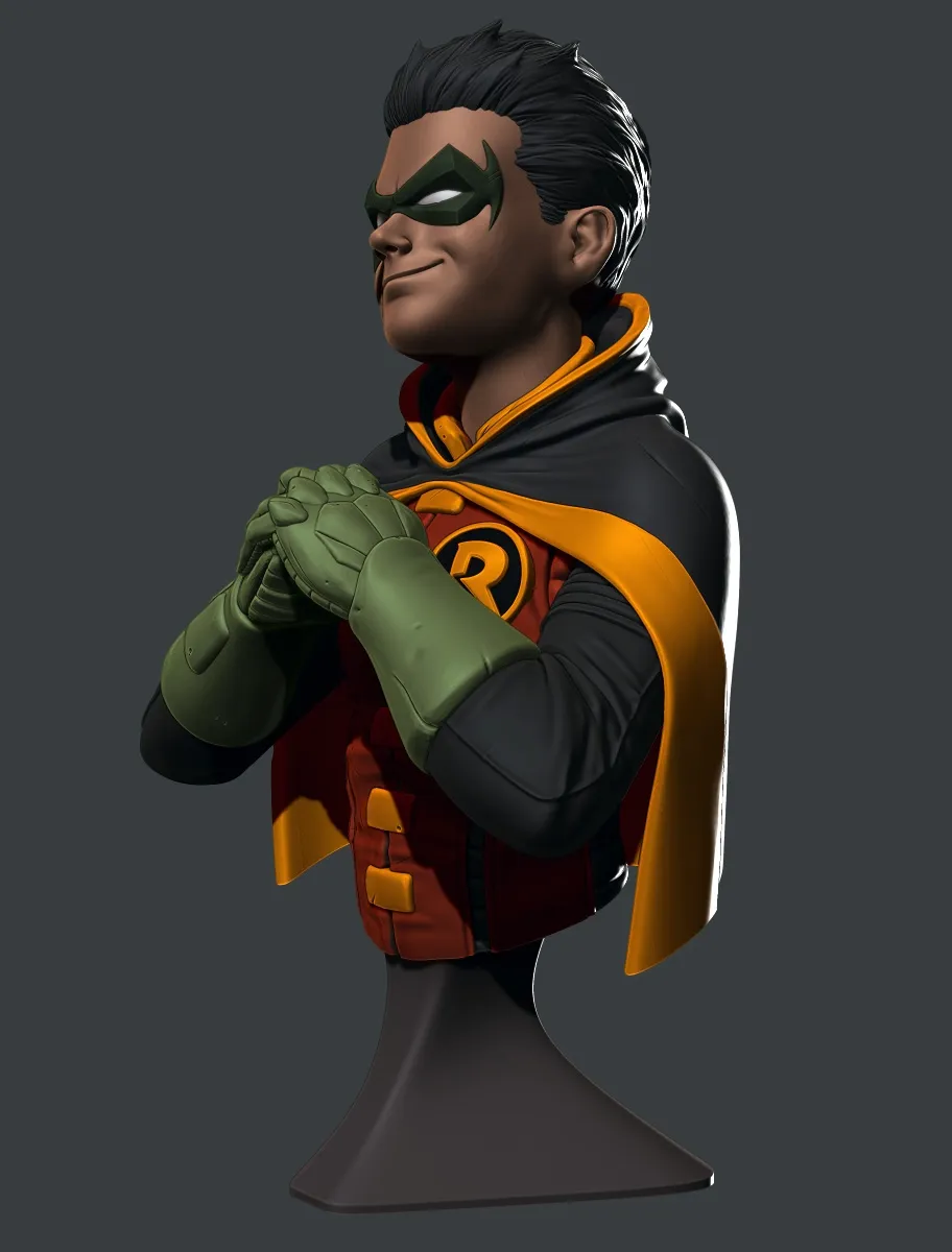 Tượng bán thân Damian Wayne với chi tiết tinh xảo