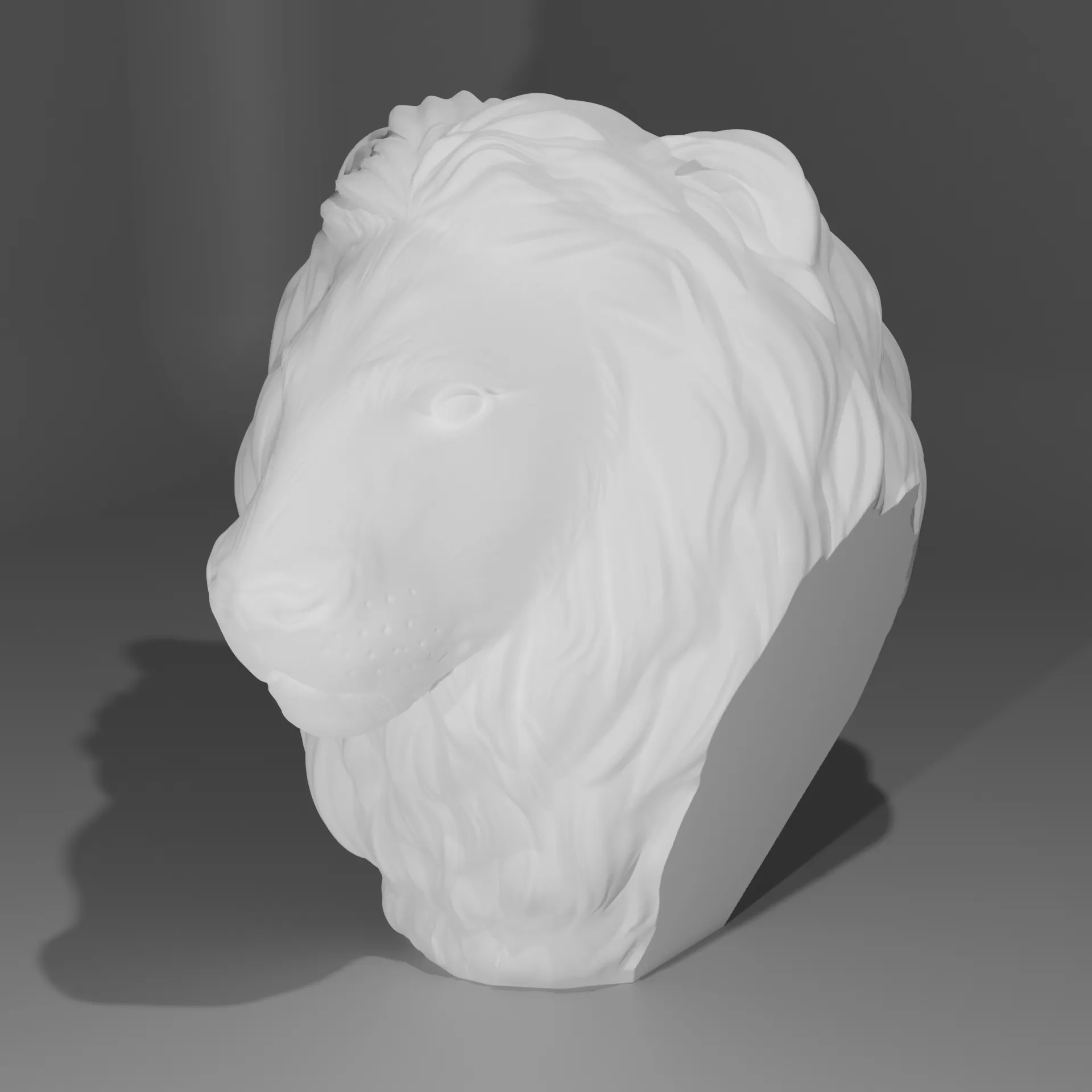 Tượng đầu sư tử poly cao nghệ thuật