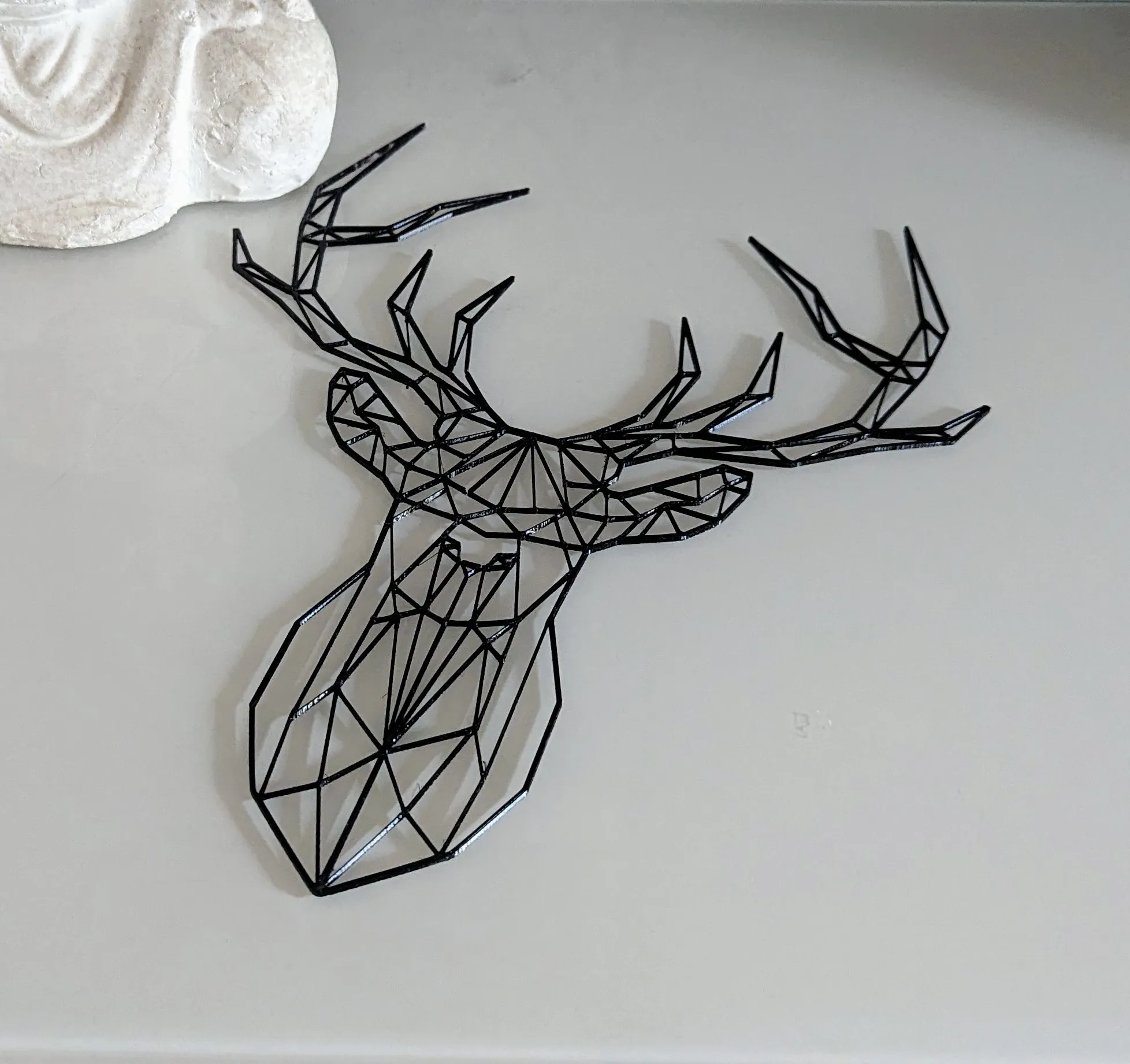Hươu thấp đa giác trang trí tường