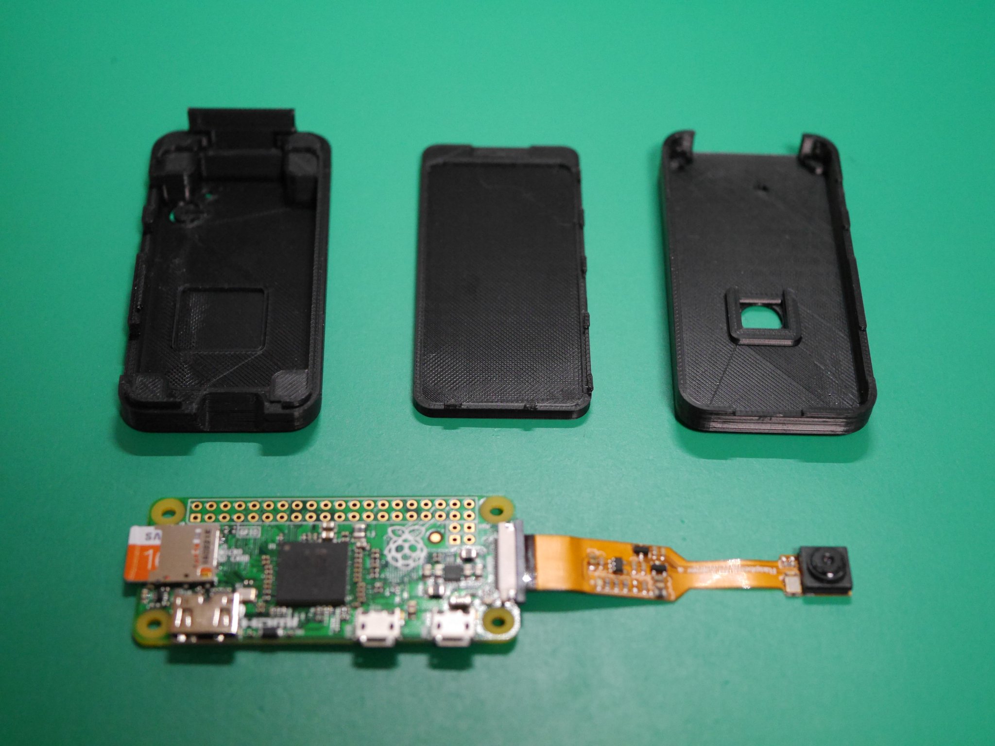 Vỏ Pi Zero siêu nhỏ với mô-đun camera Pi của Pimoroni