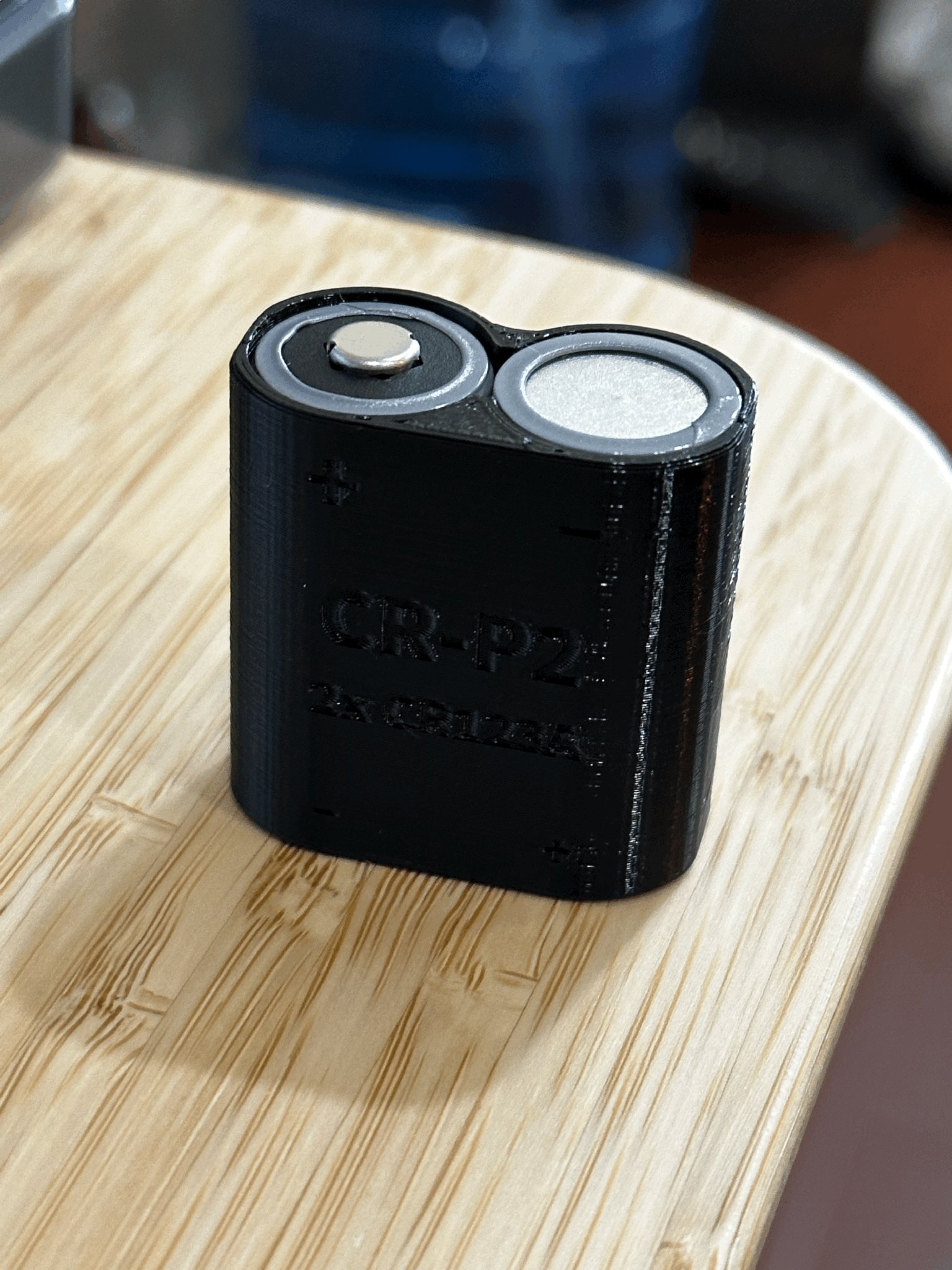 Bộ chuyển đổi pin 2x CR123A sang CR-P2 (223A)