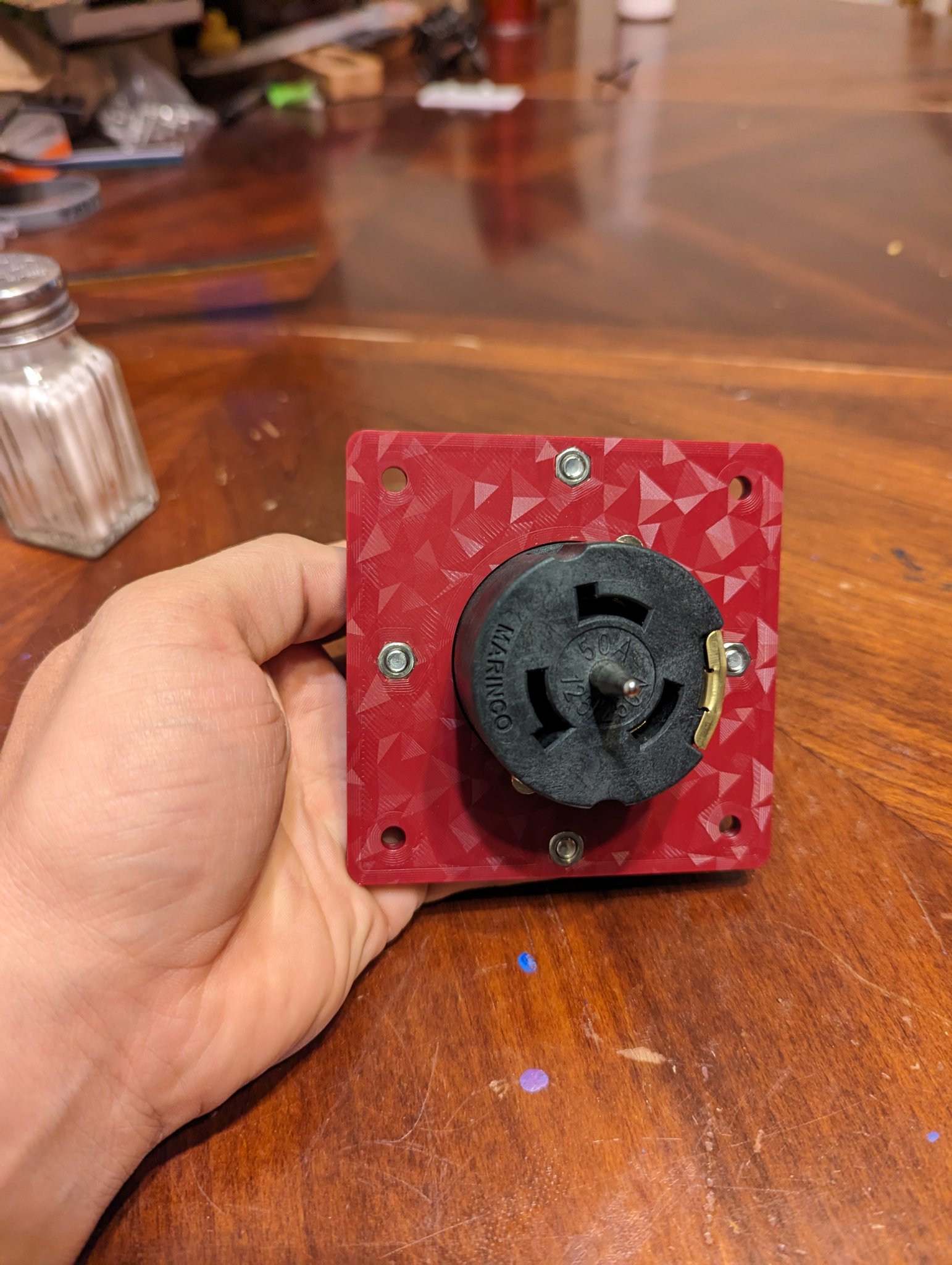 Bảng gắn vào MEP-803/2 cho ổ cắm Marinco CS6369 50 Amp