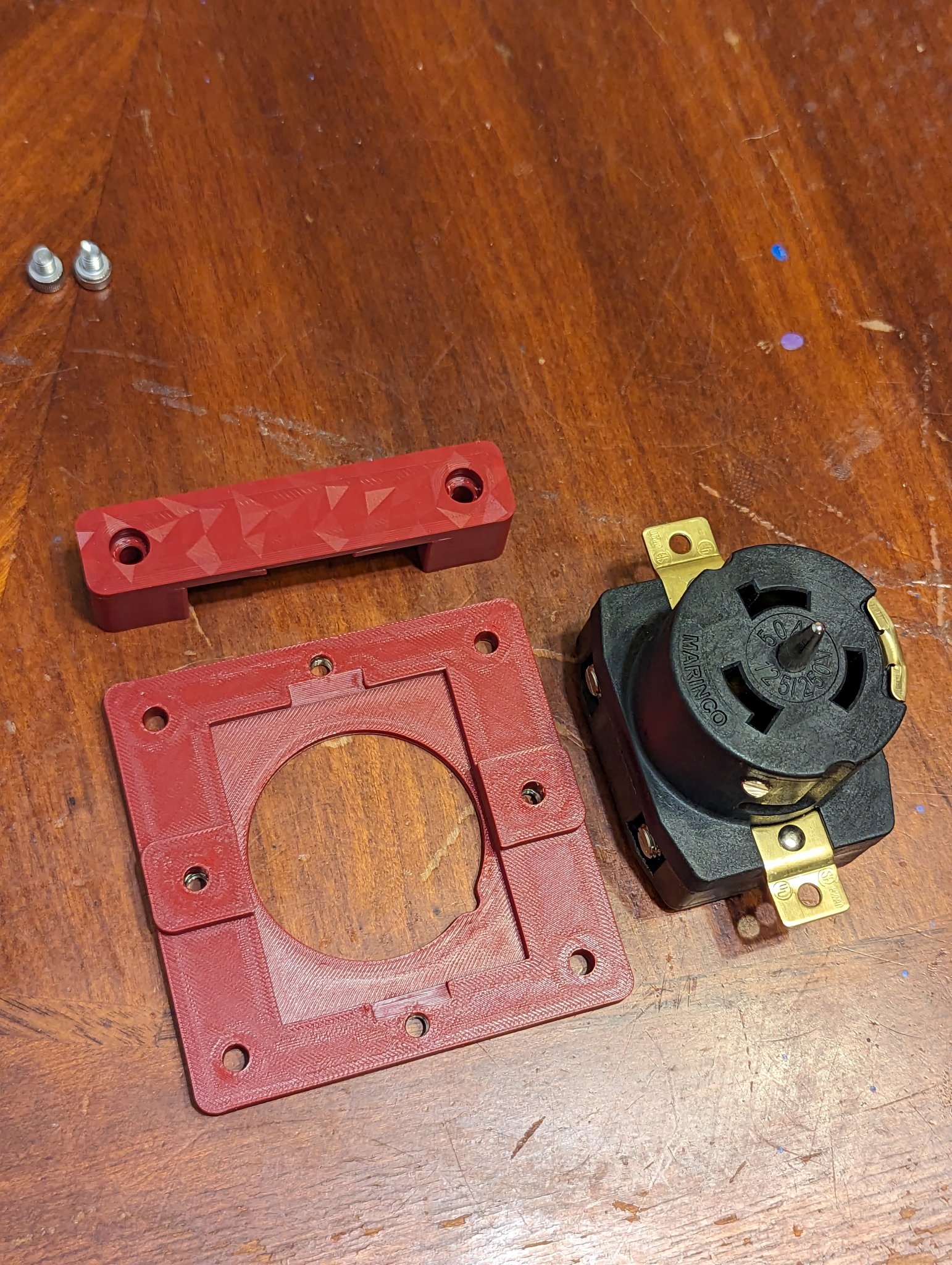 Bảng gắn vào MEP-803/2 cho ổ cắm Marinco CS6369 50 Amp