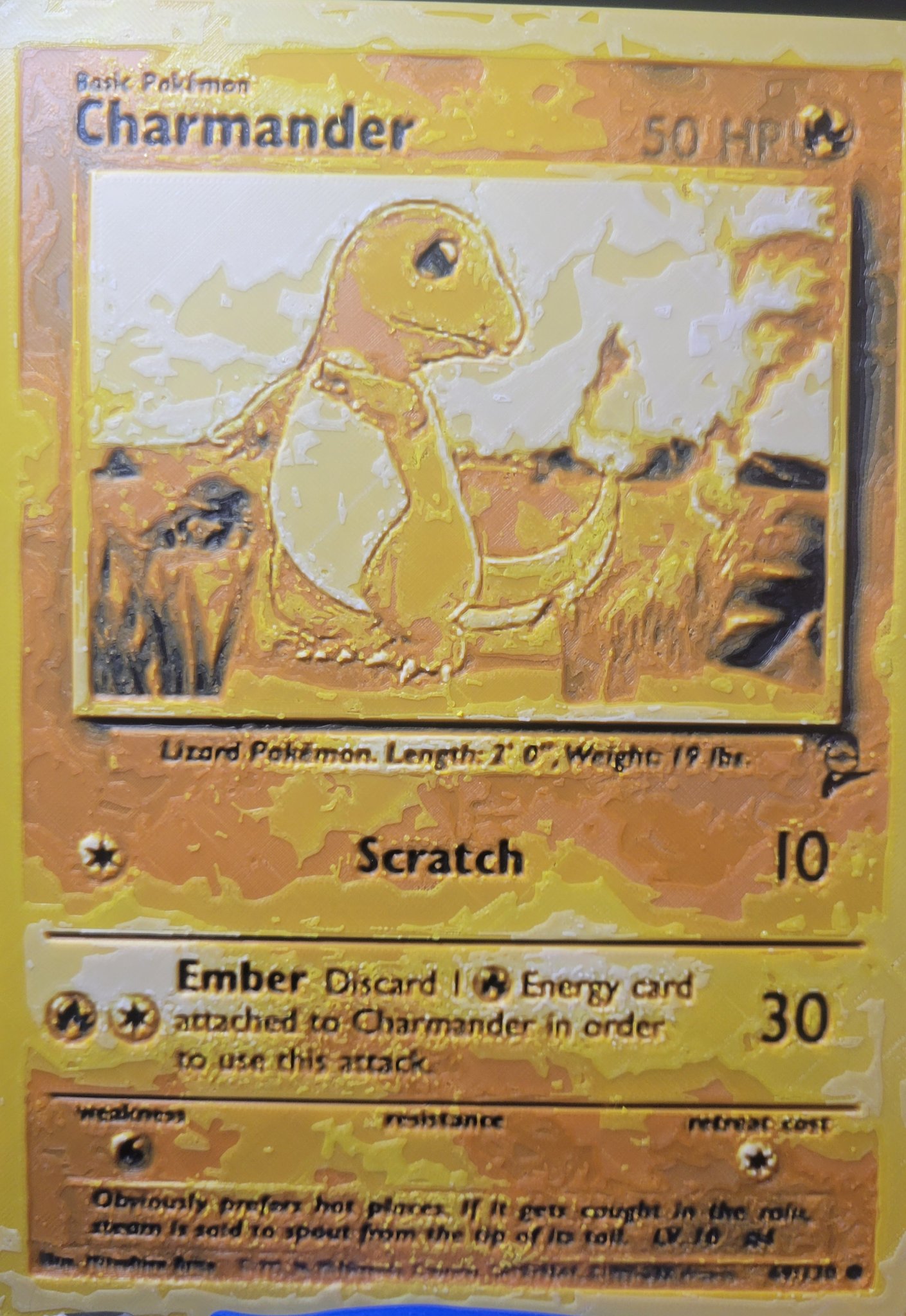 Thẻ bài Charmander huyền thoại cho trẻ em thập niên 90