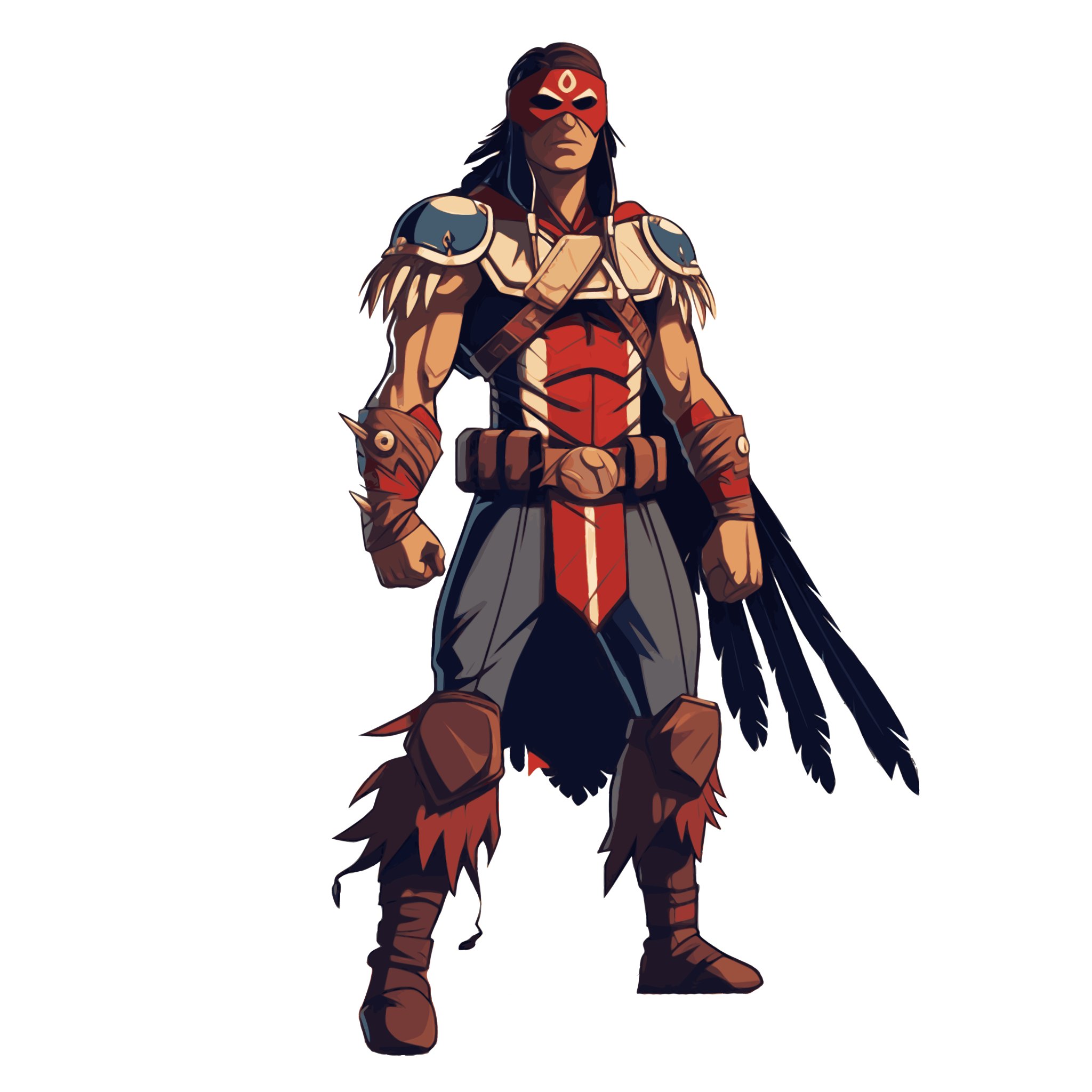 Chiến binh da đỏ Mỹ trong phong cách nghệ thuật HueForge