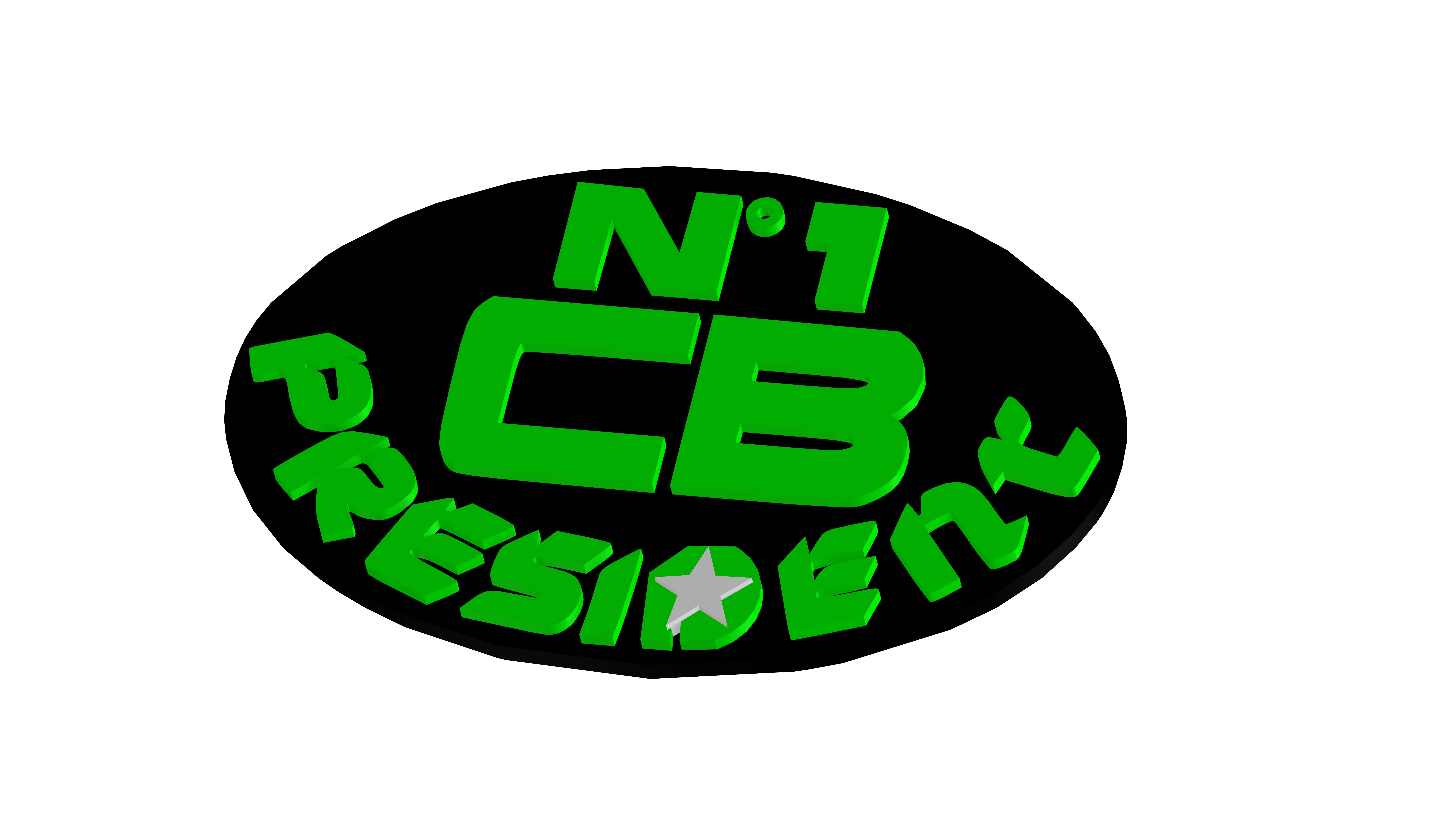 Biểu tượng tổng thống CB làm từ nam châm 8x3mm