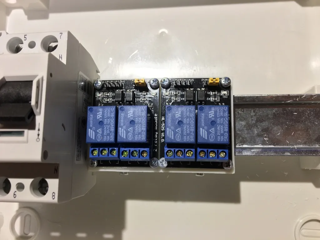 Giá đỡ mô-đun rơ-le đôi cho thanh DIN