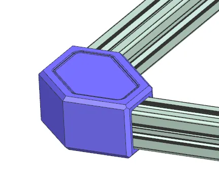 Giá đỡ góc cho khung nhôm 20mm