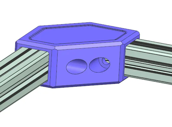 Giá đỡ góc cho khung nhôm 20mm