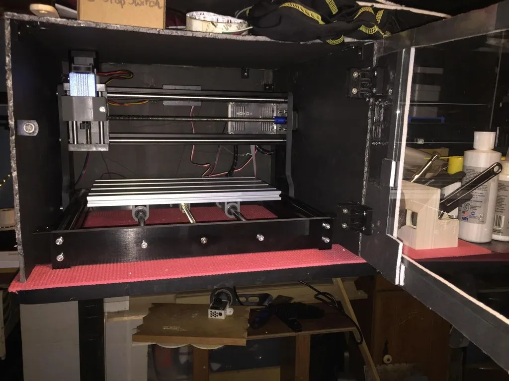 Bộ vỏ CNC foxalien 3018 Pro với laser 7.5W